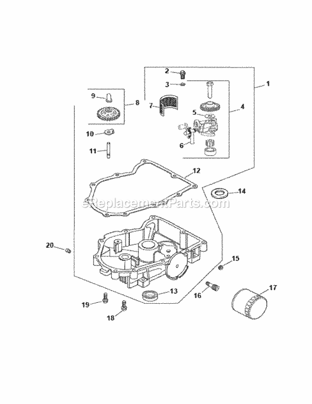 Cv23s-75592 Oil Pan And Lubrication Diagram and Parts List for M50-KHS 53BB5BBP750 Cub Cadet Sprayer